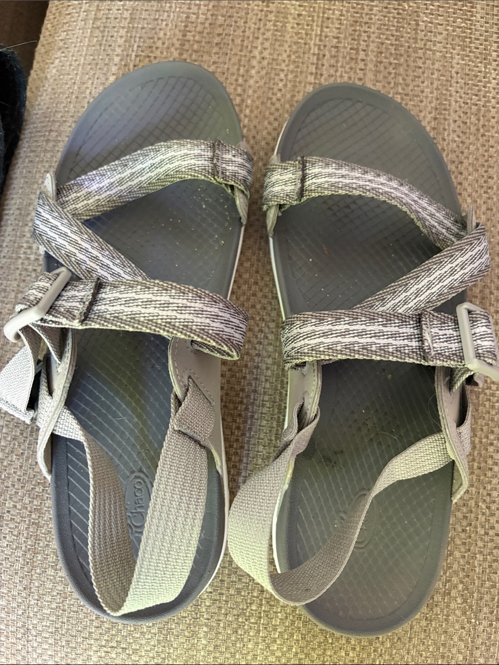 Chaco Gray Strappy Outdoor Sandals